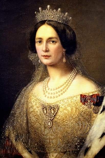 Sophie Adlersparre: Portr??tt av drottning Josephina.1856.